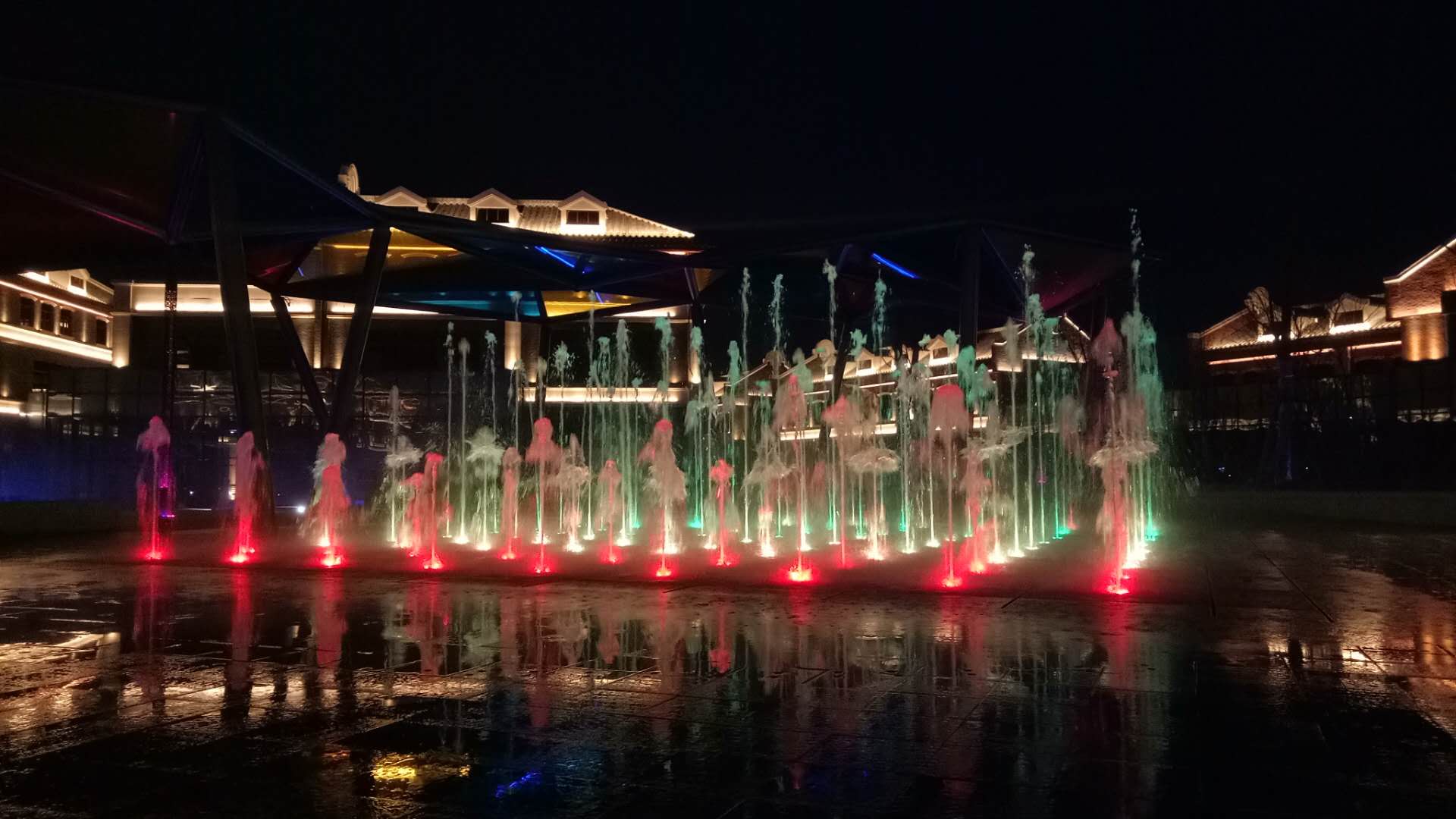 江油明月岛水街景观喷泉项目案例说明